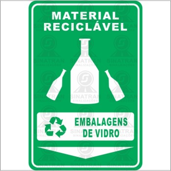 Material reciclável - Embalagens de vidro 